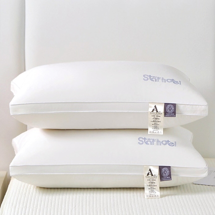 91家纺网 家纺一手货源 找家纺 兴丝露枕芯 A类全棉星级酒店枕 全棉羽丝枕 全棉枕芯 高中低枕 成人枕芯 