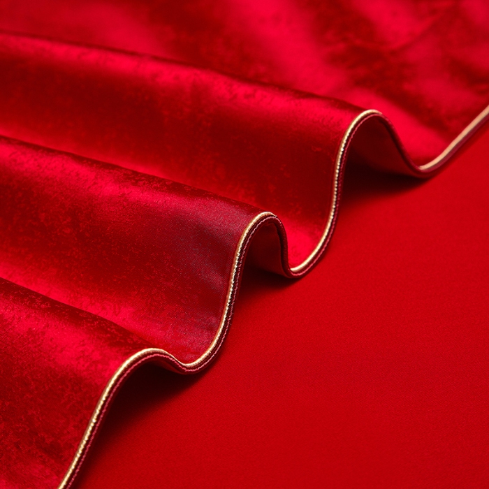 91家纺网 家纺一手货源 找家纺 婚庆四件套高精密提花加刺绣结婚喜庆直播爆款【控价不低于580】 吾家有喜