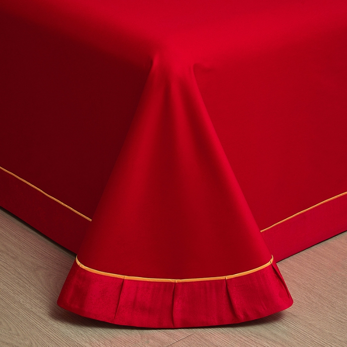 91家纺网 家纺一手货源 找家纺 婚庆四件套高精密提花加刺绣结婚喜庆直播爆款【控价不低于580】 永结同心