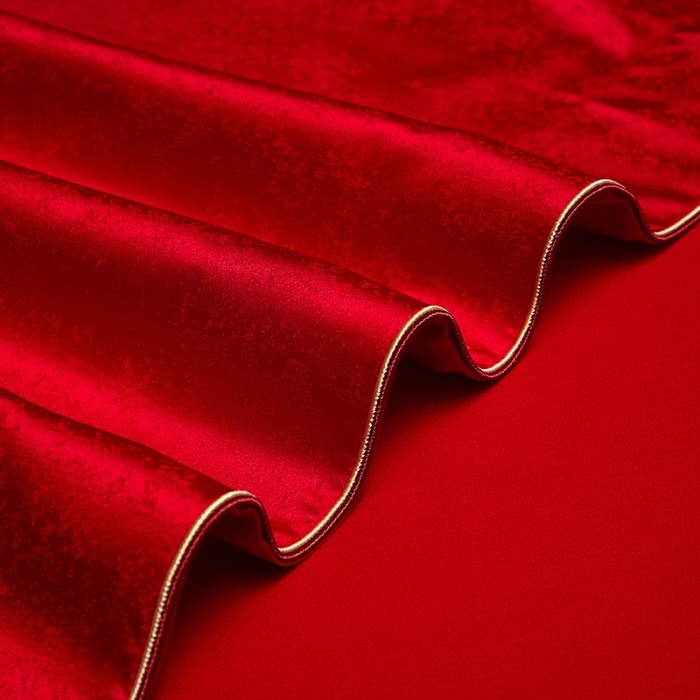 91家纺网 家纺一手货源 找家纺 婚庆四件套高精密提花加刺绣结婚喜庆直播爆款【控价不低于580】 永结同心