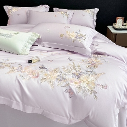 91家纺网 家纺一手货源 找家纺 （总）春夏新品高档礼盒装50*50S贡缎长绒棉刺绣花四件套100%纯棉全棉床单床笠款量大价优,梦境紫-花莳-A类长绒棉高级床品,蔷薇粉-花莳-A类长绒棉高级床品,米月白-花莳-A类长绒棉高级床品,蒂芙尼蓝-花莳-A类长绒棉高级床品