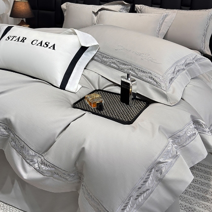 （总）星蕴家纺 2026新款贡缎长绒棉四件套-路易