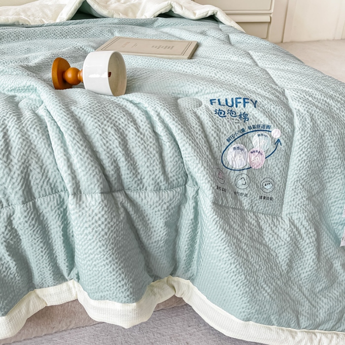 91家纺网 家纺一手货源 找家纺 （总）好欣怡 2026新款云朵泡泡棉夏被直播热款