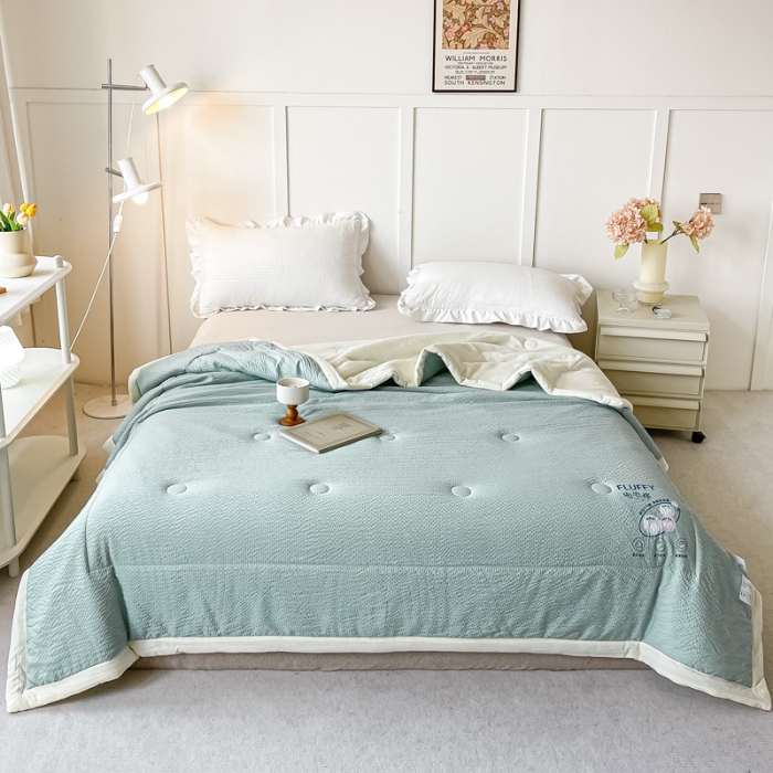 91家纺网 家纺一手货源 找家纺 （总）好欣怡 2026新款云朵泡泡棉夏被直播热款