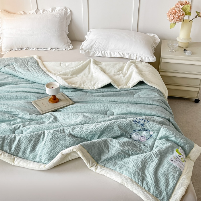 91家纺网 家纺一手货源 找家纺 （总）好欣怡 2026新款云朵泡泡棉夏被直播热款