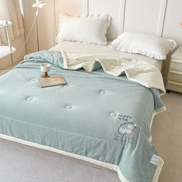 91家纺网 家纺一手货源 找家纺 （总）好欣怡 2026新款云朵泡泡棉夏被直播热款