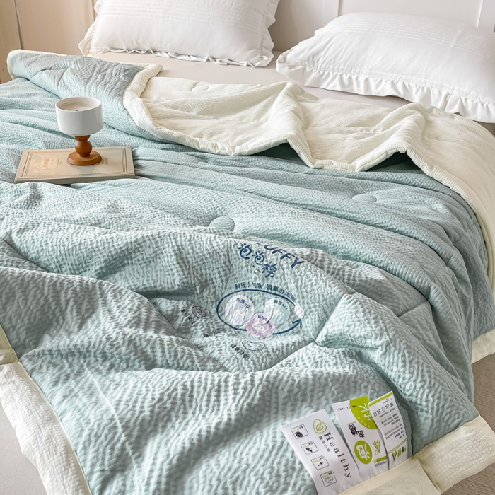 91家纺网 家纺一手货源 找家纺 （总）好欣怡 2026新款云朵泡泡棉夏被直播热款