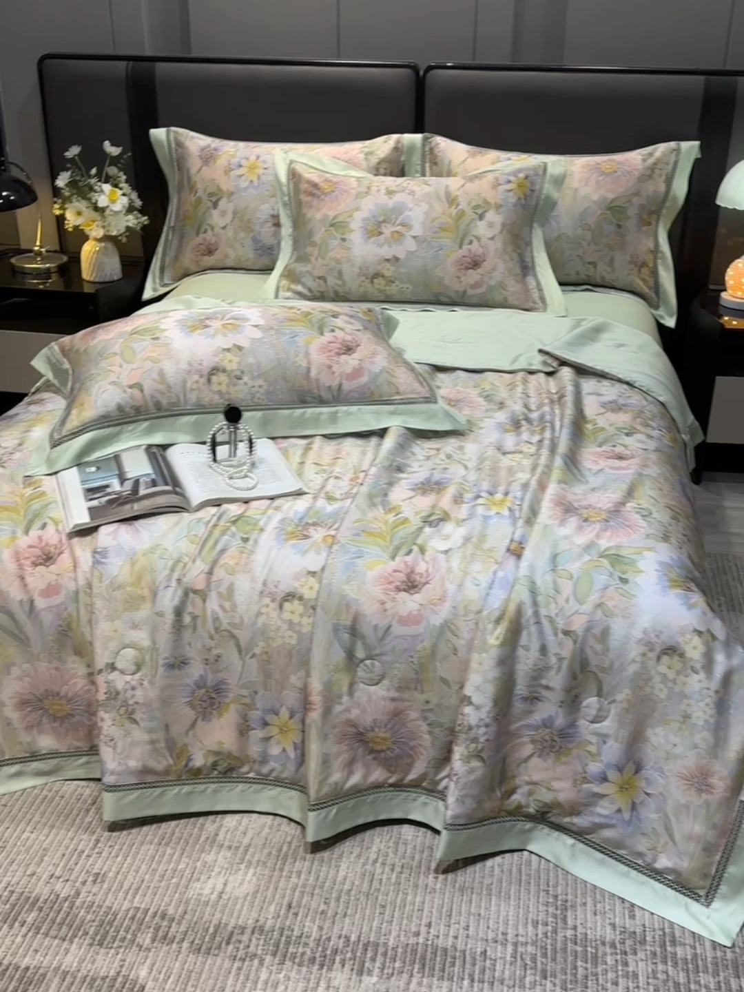 91家纺网 家纺一手货源 找家纺 （总）欧夏家纺 2026新款兰精天丝数码印花镂空夏被空调被夏凉被薄被子可机洗