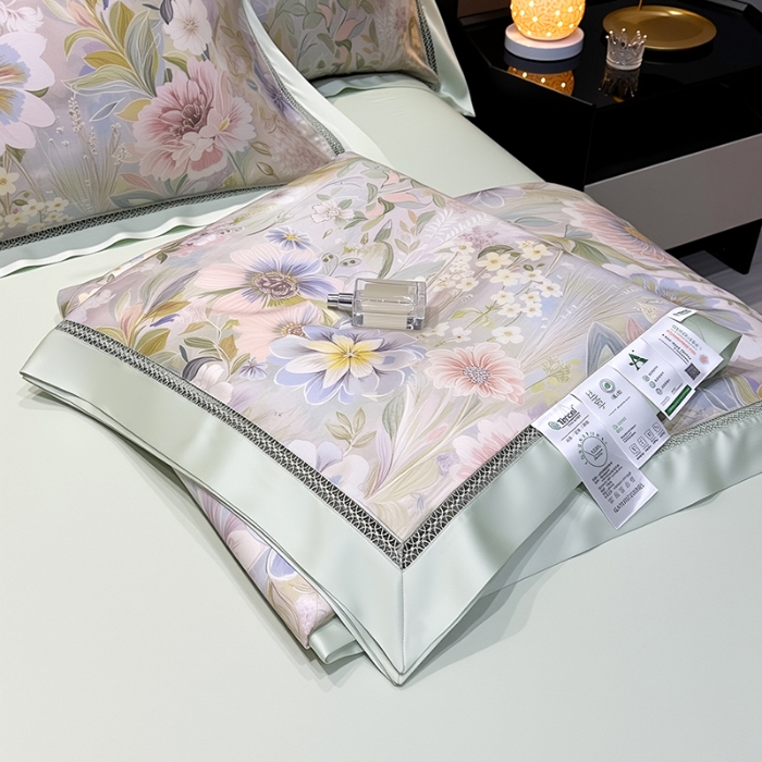 91家纺网 家纺一手货源 找家纺 （总）欧夏家纺 2026新款兰精天丝数码印花镂空夏被空调被夏凉被薄被子可机洗