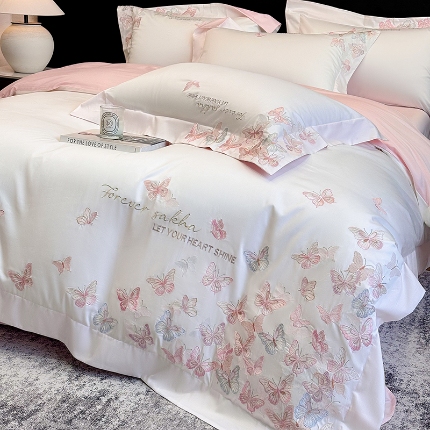 91家纺网 家纺一手货源 找家纺 （总）星蕴家纺 2026新款双股贡缎长绒棉四件套-挚爱