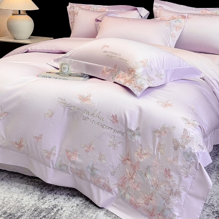 91家纺网 家纺一手货源 找家纺 （总）星蕴家纺 2026新款双股贡缎长绒棉四件套-挚爱