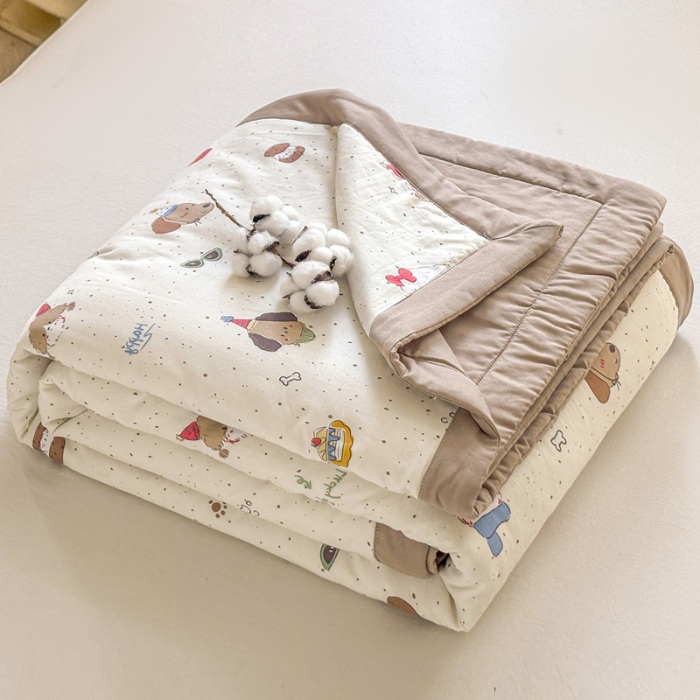 91家纺网 家纺一手货源 找家纺 （总）爱屋及屋 2026新款水洗棉印花夏被夏凉被被子被芯