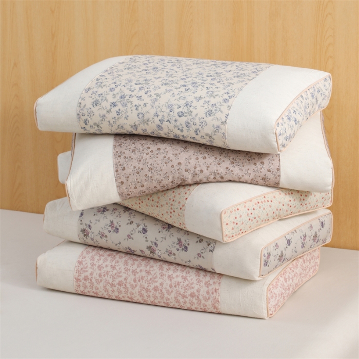 91家纺网 家纺一手货源 找家纺 （总）仁宇枕业 2026新款新品全棉小碎花宫廷款荞麦枕头枕芯