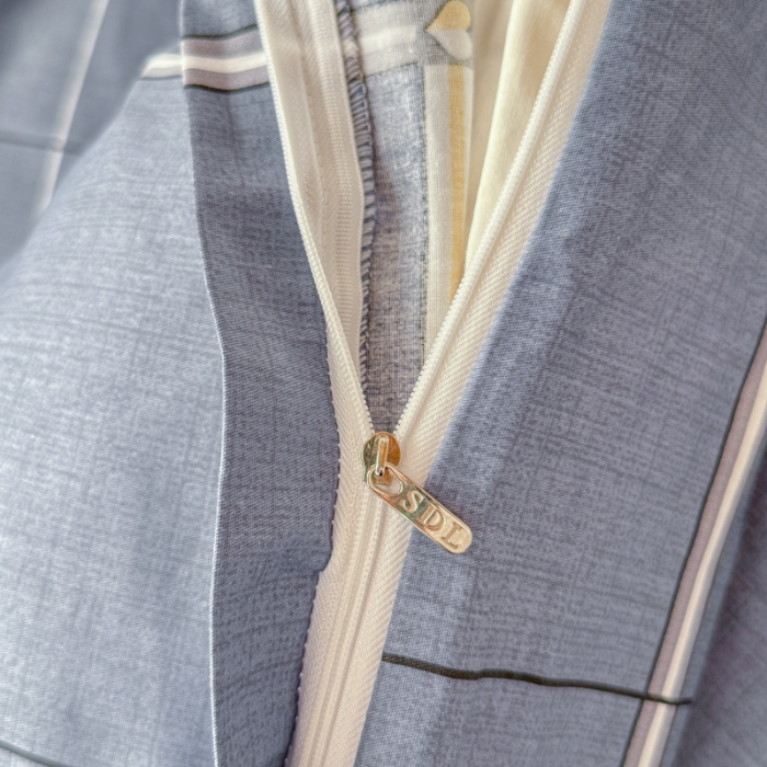 91家纺网 家纺一手货源 找家纺 【疆东】2026简约13372纯棉全棉学生三件套学生季宿舍上下铺全棉纯棉格子印花三件套件单品被套床单 西雅图