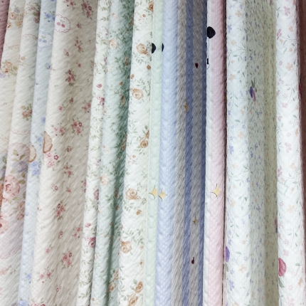 恒隆   新款套件面料100克泡芙棉印花系列