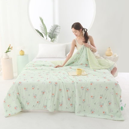 91家纺网 家纺一手货源 找家纺 （总）天之悦家纺 2026新款法式小香风皱皱纱冷感被夏被夏凉被空调被子被芯