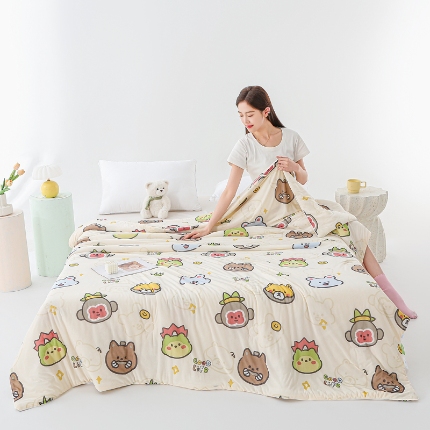 91家纺网 家纺一手货源 找家纺 （总）天之悦家纺 2026新款印花冰皮小凉被夏被夏凉被空调被子被芯