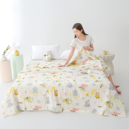 91家纺网 家纺一手货源 找家纺 （总）天之悦家纺 2026新款印花冰皮小凉被夏被夏凉被空调被子被芯