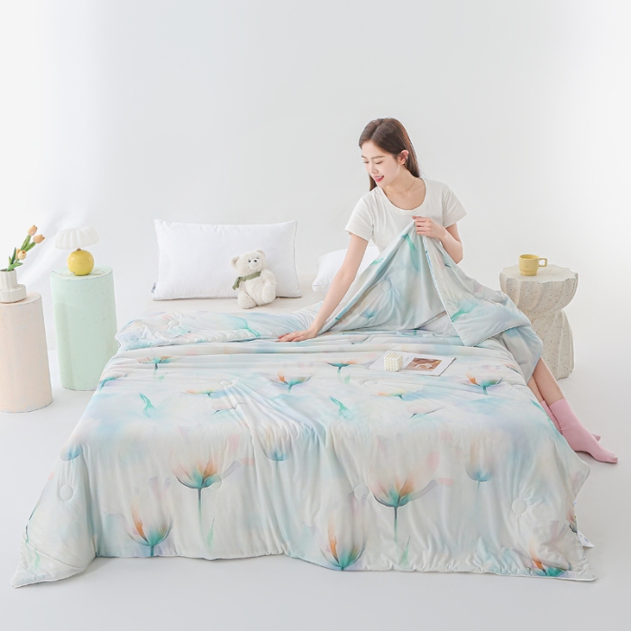 91家纺网 家纺一手货源 找家纺 （总）天之悦家纺 2026新款印花冰皮小凉被夏被夏凉被空调被子被芯