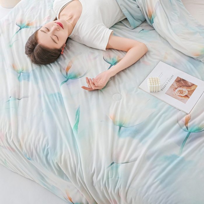 91家纺网 家纺一手货源 找家纺 （总）天之悦家纺 2026新款印花冰皮小凉被夏被夏凉被空调被子被芯