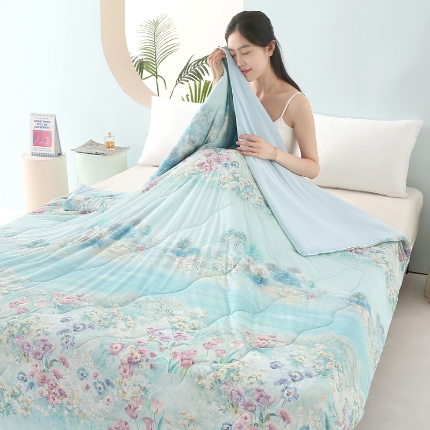 91家纺网 家纺一手货源 找家纺 （总）天之悦家纺 2026新款夏被大版数码云母冰丝夏凉被空调被子被芯