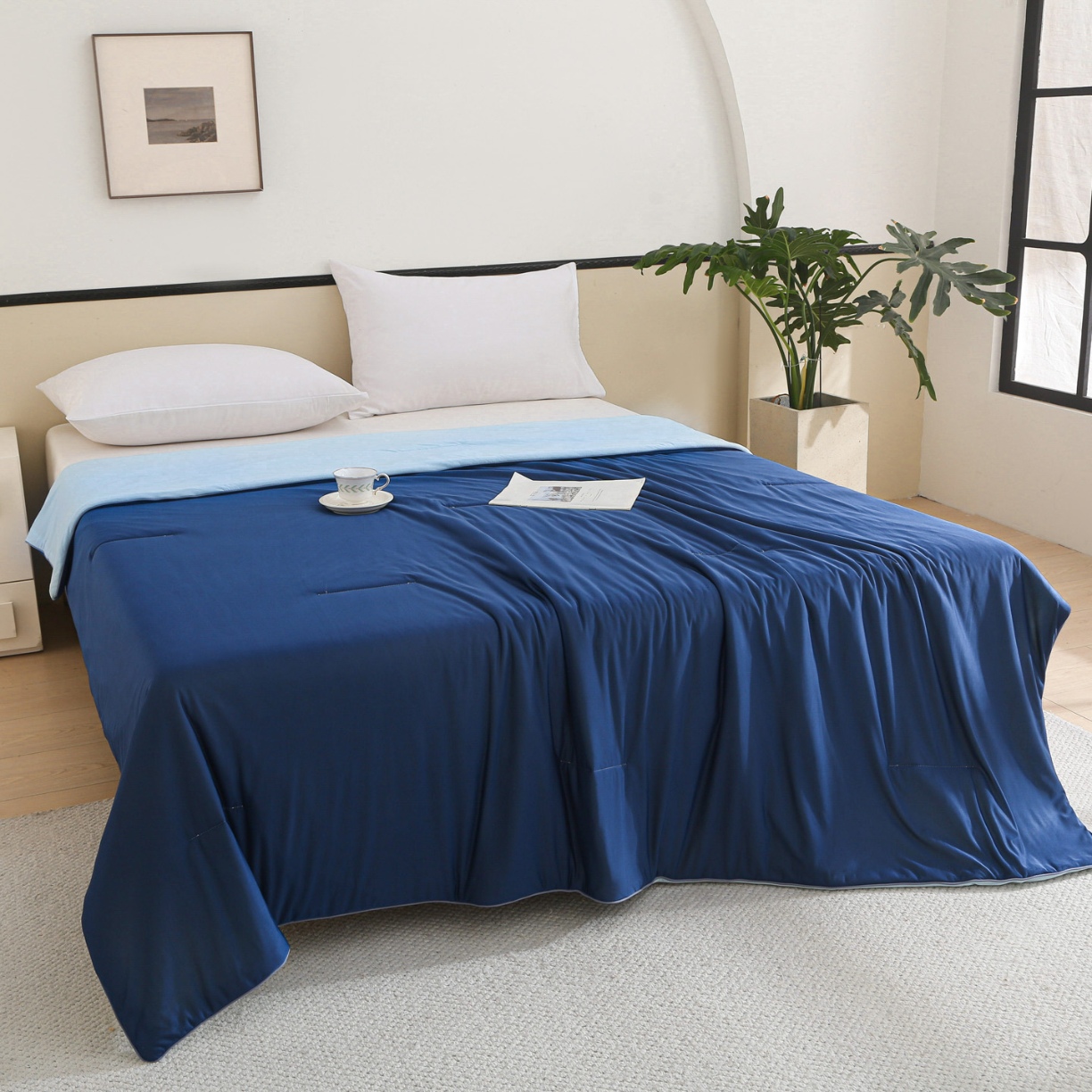 91家纺网 家纺一手货源 找家纺 （总）天之悦家纺 2026新款A类冰淇淋冰皮小凉被夏被夏凉被空调被子被芯