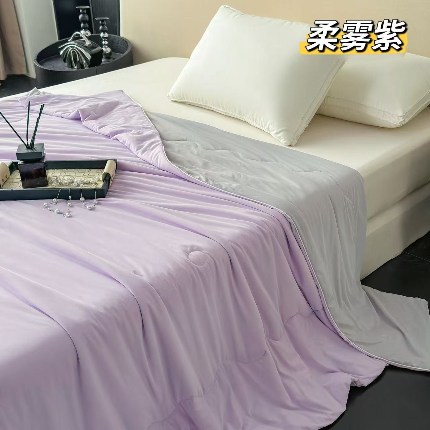 91家纺网 家纺一手货源 找家纺 （总）凉感冰丝夏凉被 小冰皮夏被凉感丝家用空调薄被子可机洗单双人夏被