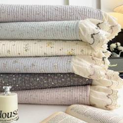 91家纺网 家纺一手货源 找家纺 （总）韩系花边全棉床盖三件套230*255cm纯棉加厚防滑床绗缝床盖,雾隐,浮光,晚樱,云柔-粉,以澜,紫藤花,蔷薇-紫,蔷薇-蓝,芳华,朵唯,紫藤花,粉海棠