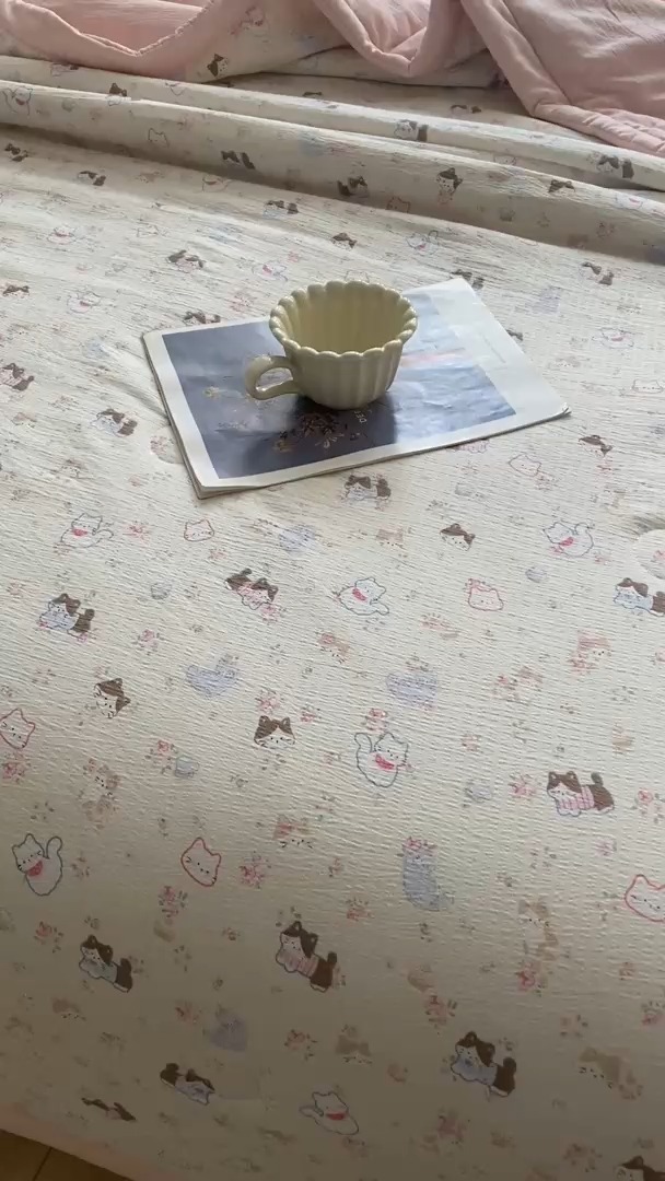 91家纺网 家纺一手货源 找家纺 （总）爱屋及屋 2026新款小清新双层纱宽包边棉花被夏凉被空调被夏被