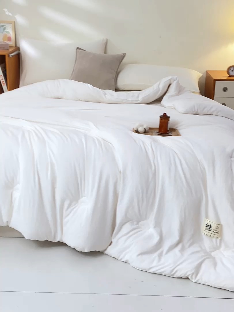 91家纺网 家纺一手货源 找家纺 （总）2026款100%新疆棉花被10A抗菌被加厚冬被春秋被夏被全棉被子被芯纯棉针织棉