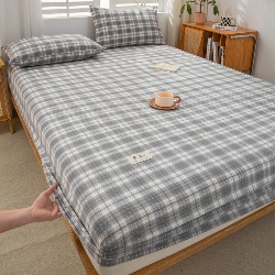 91家纺网 家纺一手货源 找家纺 （总）恋人优选 2026新款纯棉色织床笠--有标款,素格-绿,简希紫条,娇韵粉,简希米条,素格-咖,格韵灰,简希蓝条,简希绿条