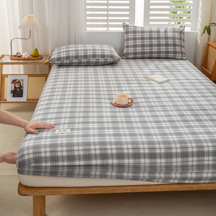 91家纺网 家纺一手货源 找家纺 （总）恋人优选 2026新款纯棉色织床笠--有标款