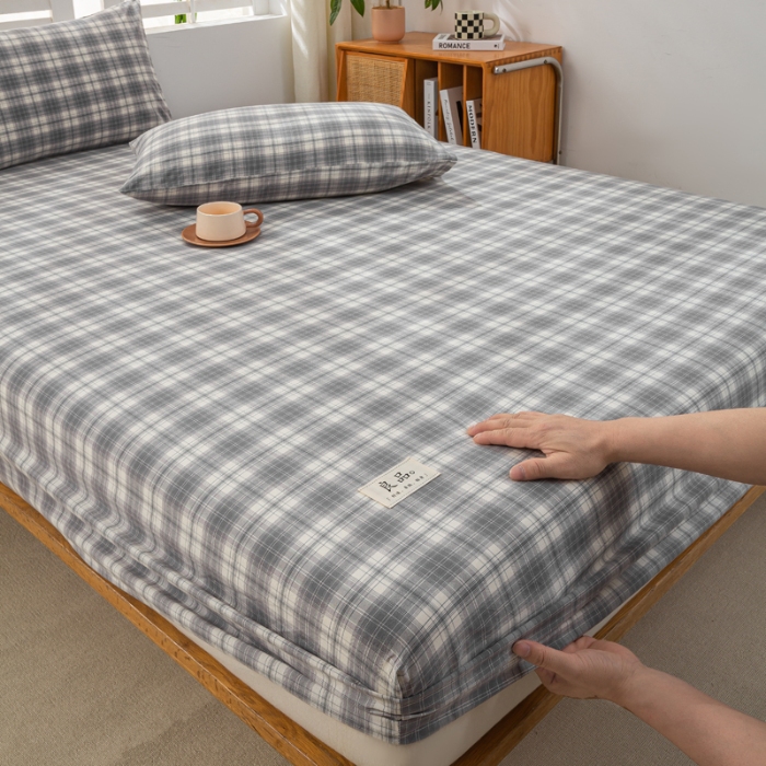 91家纺网 家纺一手货源 找家纺 （总）恋人优选 2026新款纯棉色织床笠--有标款