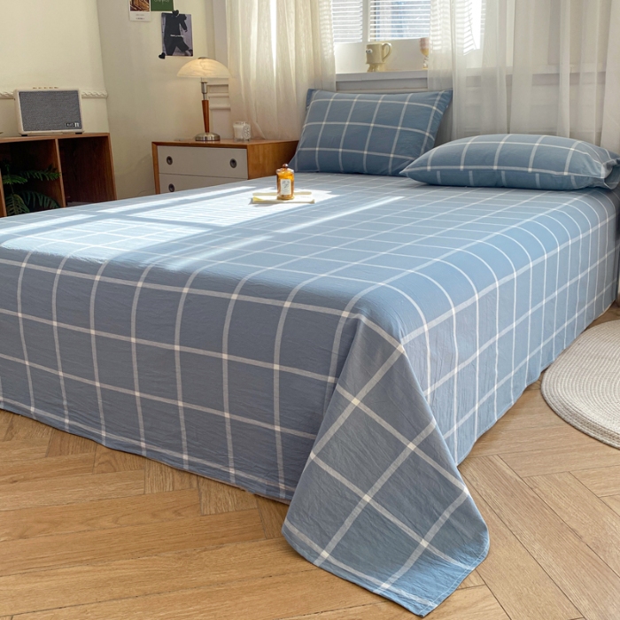 91家纺网 家纺一手货源 找家纺 （总）恋人优选 2026新款全棉纯棉色织床单单床单床单单件