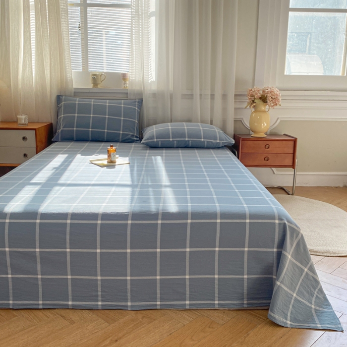 91家纺网 家纺一手货源 找家纺 （总）恋人优选 2026新款全棉纯棉色织床单单床单床单单件