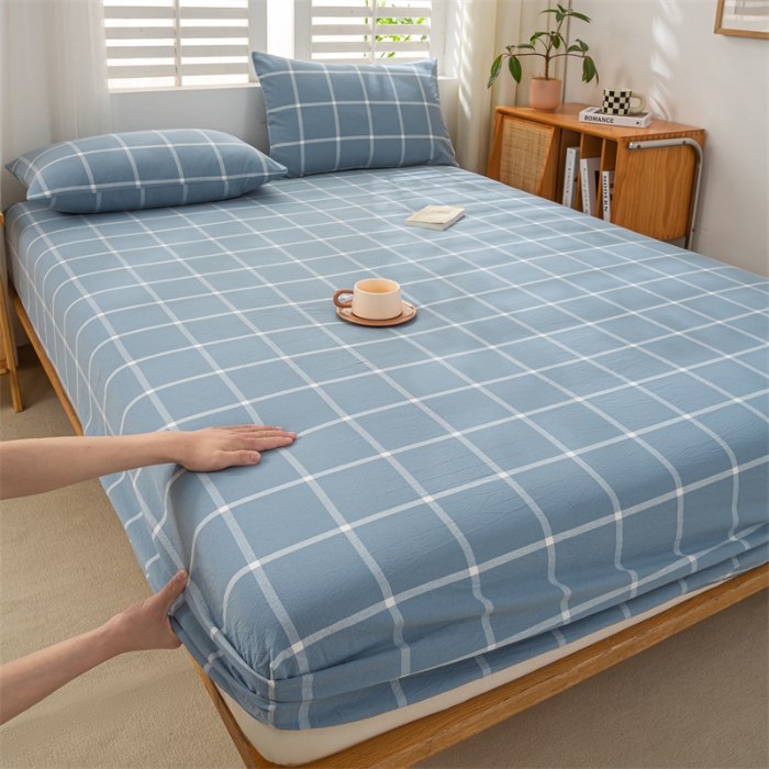 91家纺网 家纺一手货源 找家纺 （总）恋人优选 2026新款全棉纯棉水洗棉单床笠床笠单件