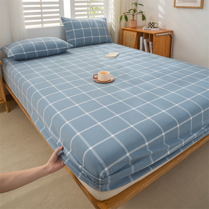 91家纺网 家纺一手货源 找家纺 （总）恋人优选 2026新款全棉纯棉水洗棉单床笠床笠单件