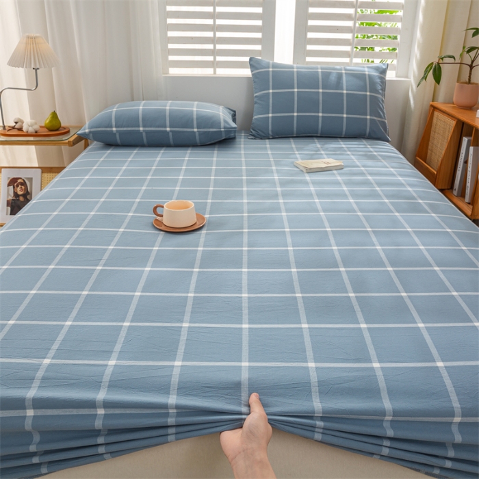 91家纺网 家纺一手货源 找家纺 （总）恋人优选 2026新款全棉纯棉水洗棉单床笠床笠单件