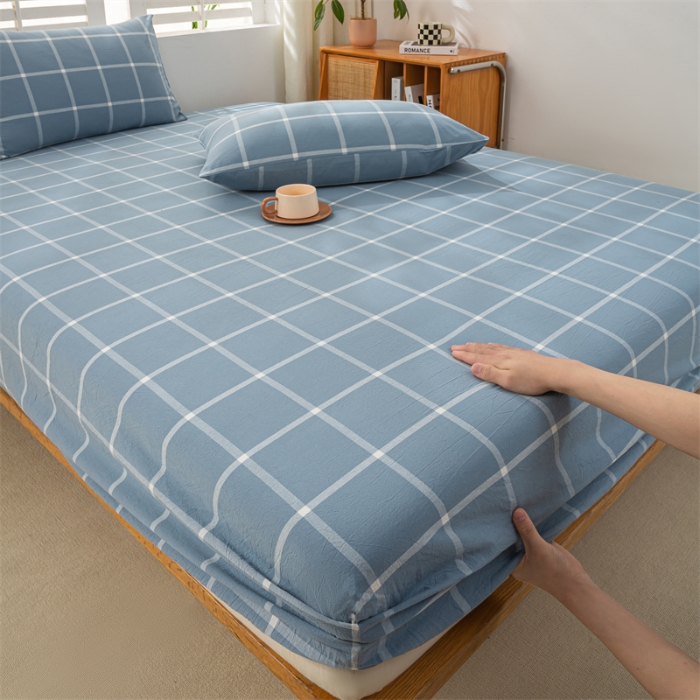 91家纺网 家纺一手货源 找家纺 （总）恋人优选 2026新款全棉纯棉水洗棉单床笠床笠单件