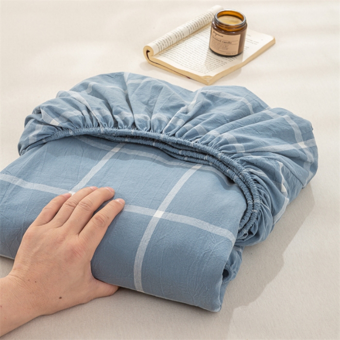 91家纺网 家纺一手货源 找家纺 （总）恋人优选 2026新款全棉纯棉水洗棉单床笠床笠单件