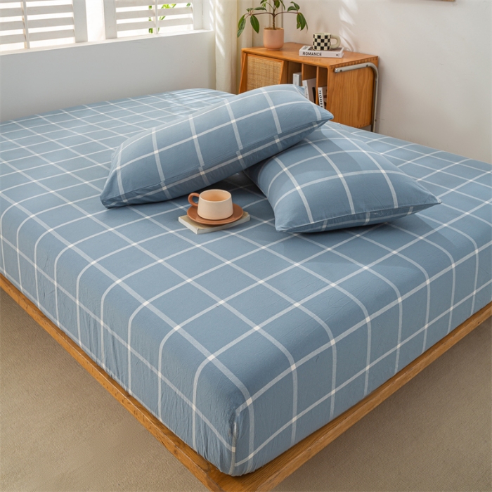 91家纺网 家纺一手货源 找家纺 （总）恋人优选 2026新款全棉纯棉水洗棉单床笠床笠单件