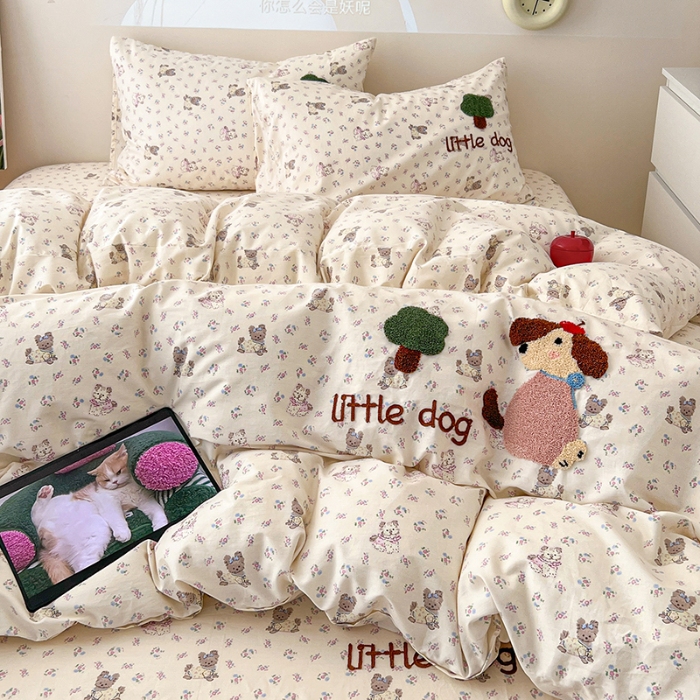 91家纺网 家纺一手货源 找家纺 （总）舒居家纺 2026新款13070全棉纯棉毛巾绣单被套被套单件