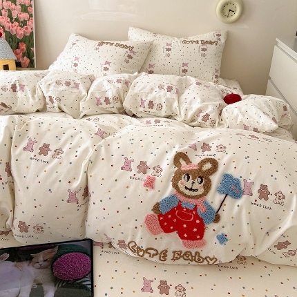 91家纺网 家纺一手货源 找家纺 舒居 2023新款软床垫全棉床护垫席梦思保护垫床单 秋色宜人