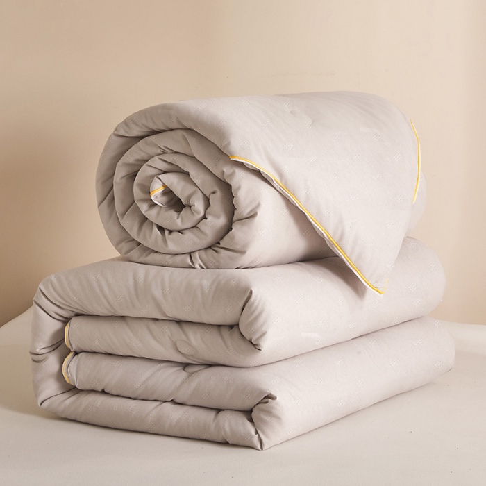 91家纺网 家纺一手货源 找家纺 （总）2026新款子母被提花大豆被拉链二合一子母被双胎四季被子纤维被芯