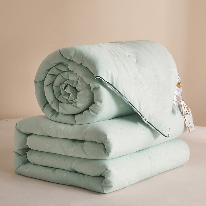 91家纺网 家纺一手货源 找家纺 （总）2026新款子母被提花大豆被拉链二合一子母被双胎四季被子纤维被芯