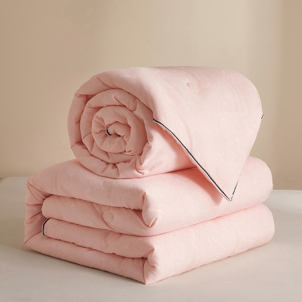 91家纺网 家纺一手货源 找家纺 （总）2026新款子母被提花大豆被拉链二合一子母被双胎四季被子纤维被芯