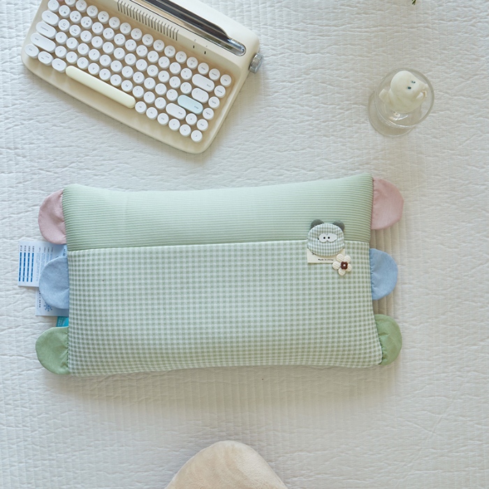 91家纺网 家纺一手货源 找家纺 （总）2026新款  儿童凉感卡通荞麦枕芯枕头  夏日物语荞麦护颈按摩枕学生儿童枕芯