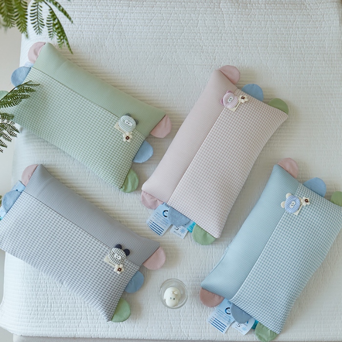 91家纺网 家纺一手货源 找家纺 （总）2026新款  儿童凉感卡通荞麦枕芯枕头  夏日物语荞麦护颈按摩枕学生儿童枕芯