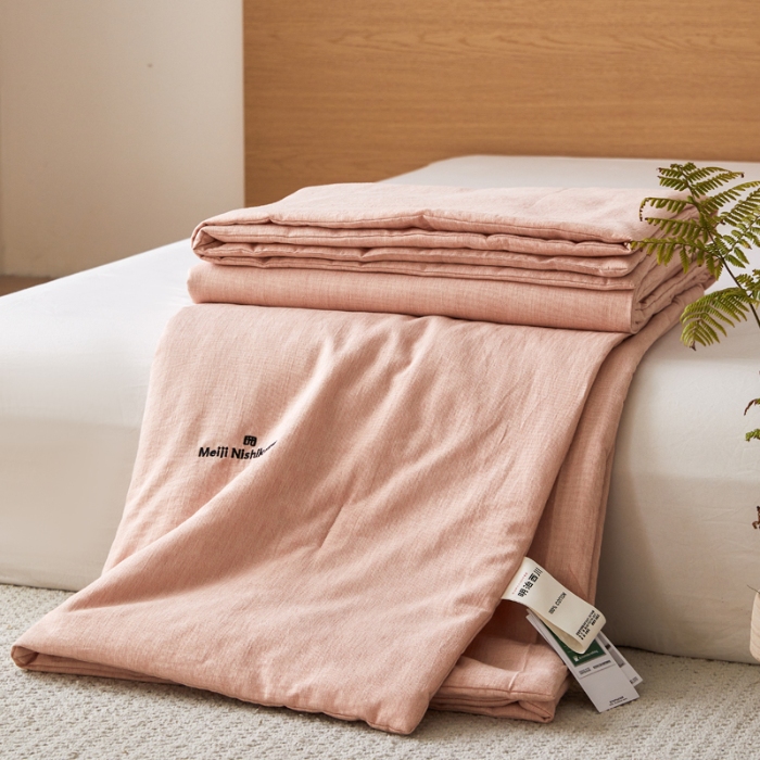 91家纺网 家纺一手货源 找家纺 （总）明治西川 色织彩棉 棉花夏被A类全棉夏凉被 imabari towel今治 棉花 可水洗 机洗