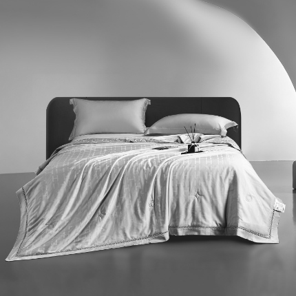 91家纺网 家纺一手货源 找家纺 （总）雅高 2026新款卡伦50s100%莱赛尔天丝提花抗菌夏被夏凉被空调被被子